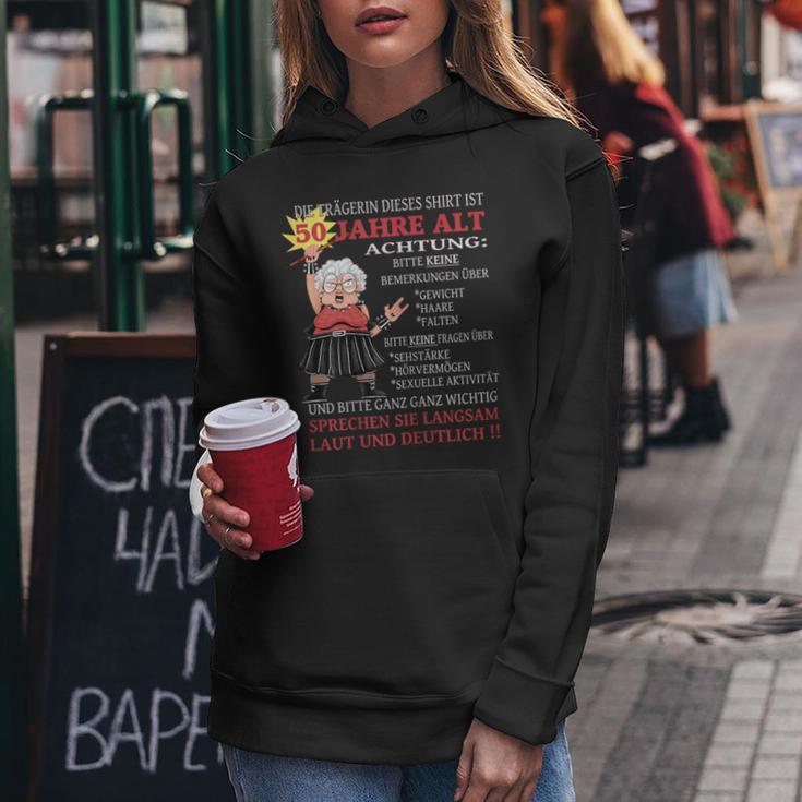 Women's Die Dame Ist 50 Jahre Old The Dame Is 50 Y Kapuzenpullover für Damen Lustige Geschenke