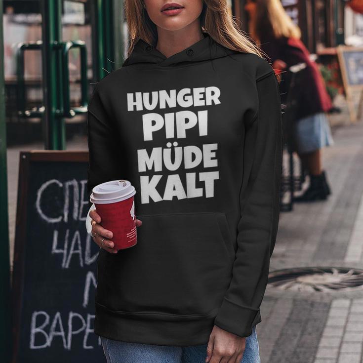 Women's Hunger Pipi Tired Cold Kapuzenpullover für Damen Lustige Geschenke