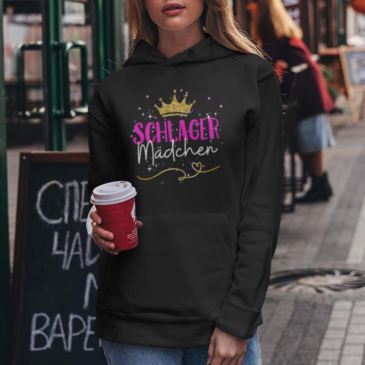 Women's Schlager Girls Schlager Queen 2024 Hit Party Outfit Kapuzenpullover für Damen Lustige Geschenke