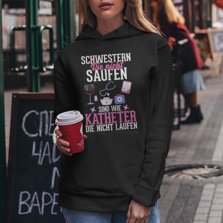 Women's Sisters Die Nicht Saufen Nurse Kapuzenpullover für Damen Lustige Geschenke