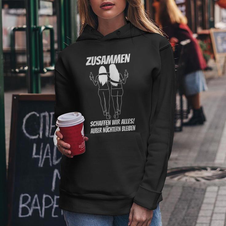 Women's Together Wir Alles Außer Sober Bleiben Kapuzenpullover für Damen Lustige Geschenke