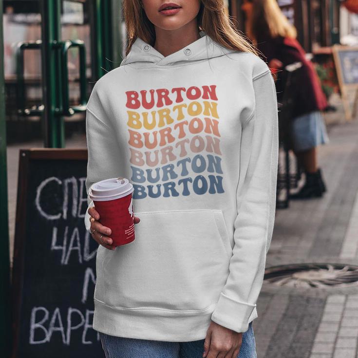 Burton City Groovy Retro Kapuzenpullover für Damen Lustige Geschenke