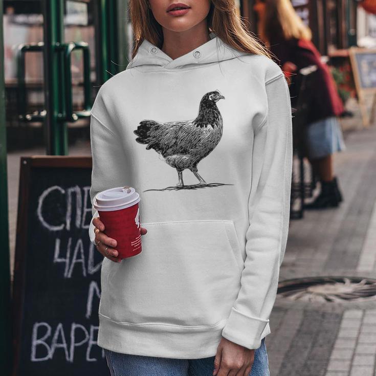 Chicken Breederorwerk Chickens Hen Chickens Gray Kapuzenpullover für Damen Lustige Geschenke