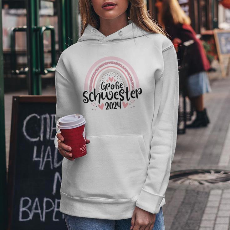 Children's Ich Werde Große Schwester 2024 Kapuzenpullover für Damen Lustige Geschenke