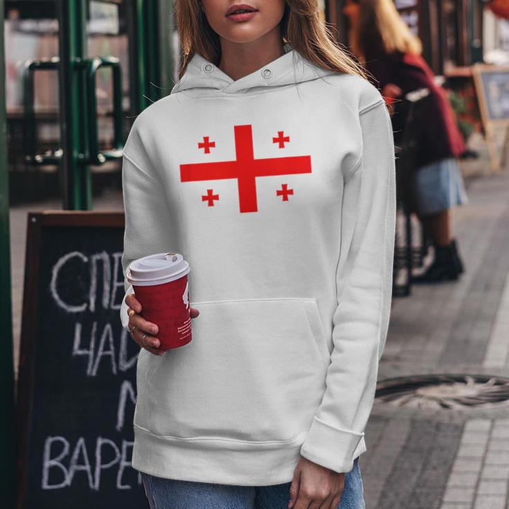 Georgia Flag Georgia Flag Georgian Flags Women's Kapuzenpullover für Damen Lustige Geschenke