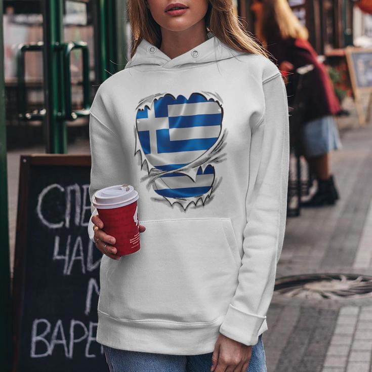 Greece Flag Greek Greece Flag For Women Kapuzenpullover für Damen Lustige Geschenke