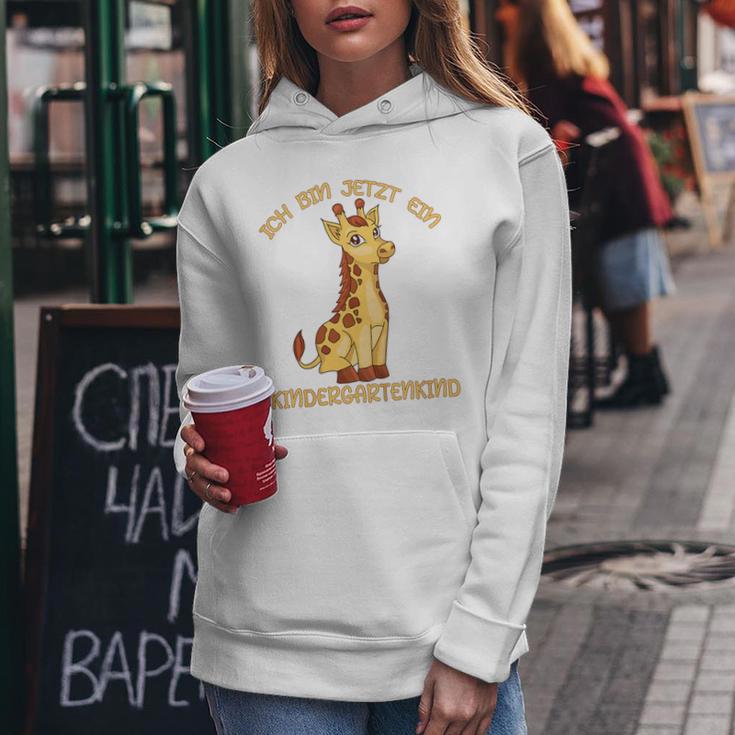 Ich Bin Jetzt Ein Kindergartenkind Giraffe Kapuzenpullover für Damen Lustige Geschenke