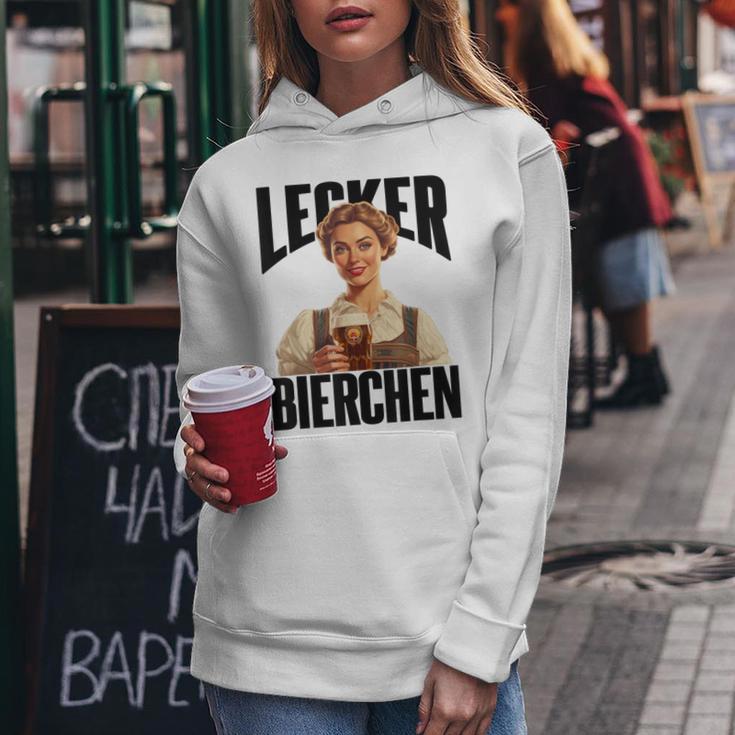 Lecker Bierchen Women's Kapuzenpullover für Damen Lustige Geschenke