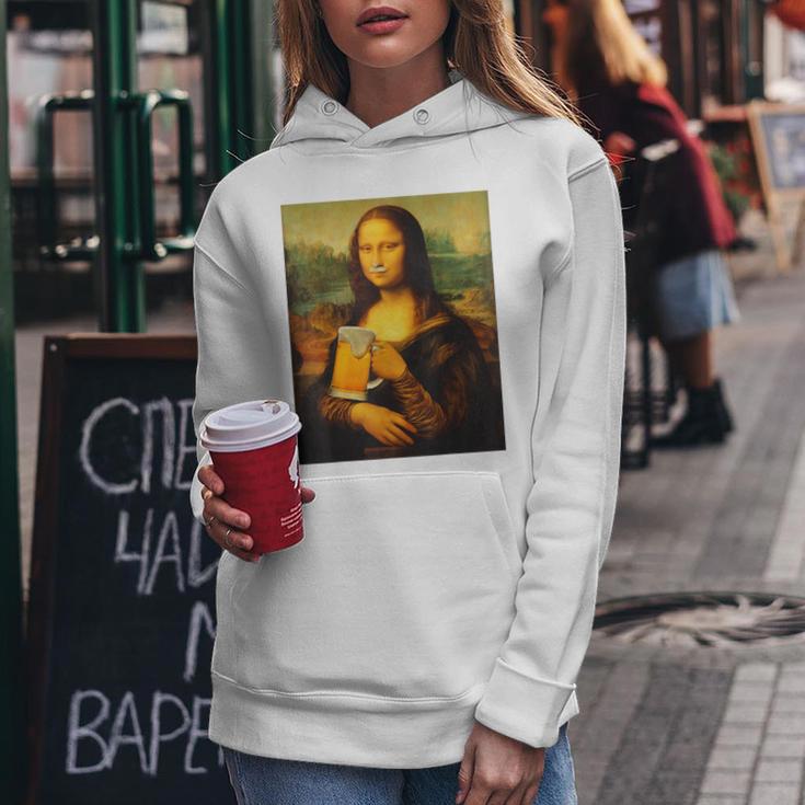 Mona Lisa X Bier La Gioconda Leonardo Dainci Beer Fun Hq Kapuzenpullover für Damen Lustige Geschenke