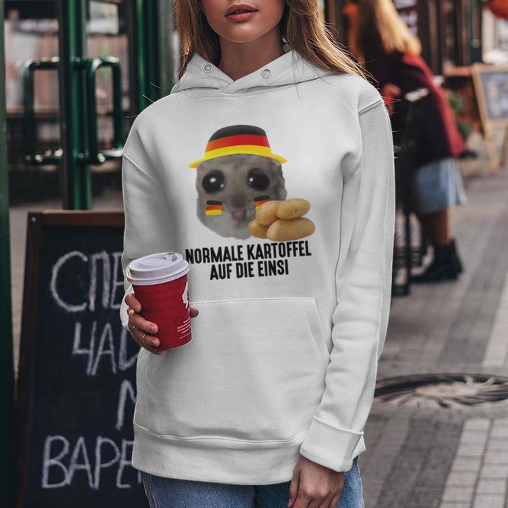 Normale Kartoffel Auf Die Einsi Saufrikot Germany Beer Kapuzenpullover für Damen Lustige Geschenke