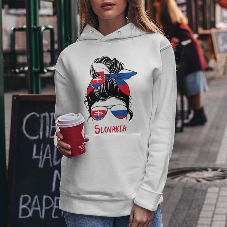 Slovakia Girls' Slovak Woman Flag Kapuzenpullover für Damen Lustige Geschenke