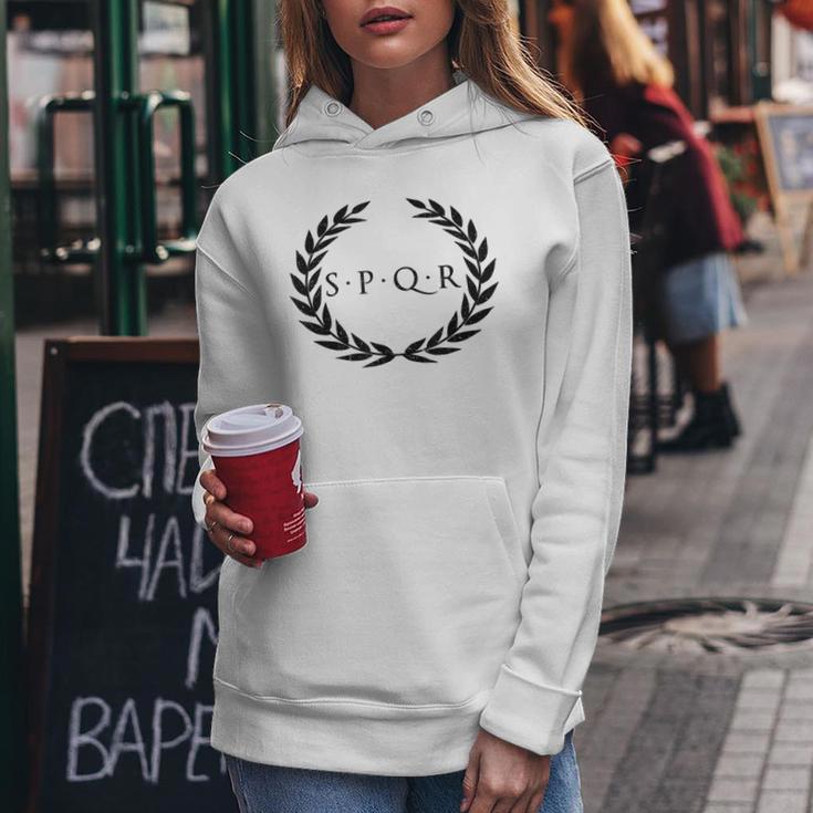 Spqr Senatus Popuplus Que Roman Roman Republic Rome Gray Kapuzenpullover für Damen Lustige Geschenke