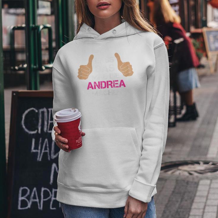 Women's First Name Andrea Lass Das Mal Die Andrea Machen Kapuzenpullover für Damen Lustige Geschenke