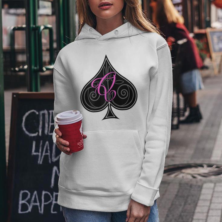 Women's Queen Of Spades Hot Wife Swinger Kapuzenpullover für Damen Lustige Geschenke