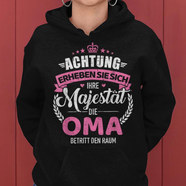 Achtung Ihre Majestät Die Oma Kapuzenpullover für Damen