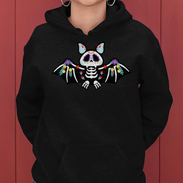 Bat Día De Los Muertos Mexican Holiday Bat Lover S Kapuzenpullover für Damen