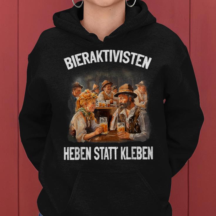 Beer Activists Heben Statt Kleben – Beer Lovers Costume Kapuzenpullover für Damen