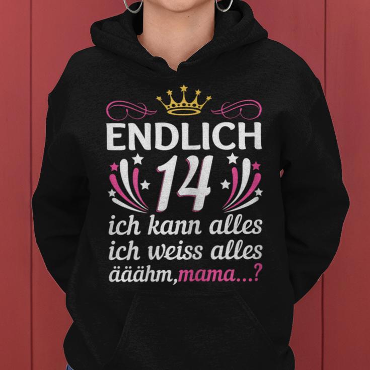 Birthday Girl Endlich 14 Ich Kann Alles Krone Cute Kapuzenpullover für Damen