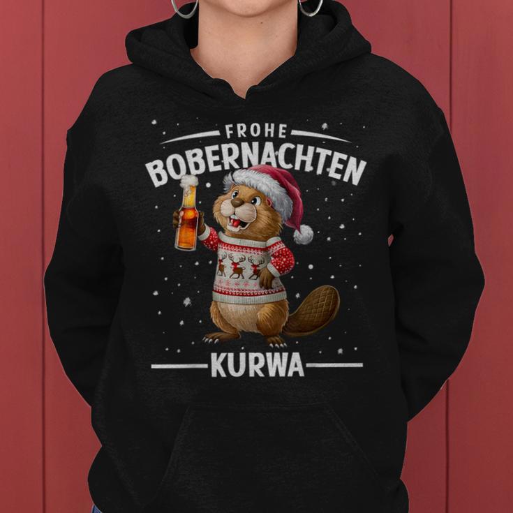 Bòbr Kurwa Bober Xmas Merry Bober Nights Bober Xmas Beer Kapuzenpullover für Damen