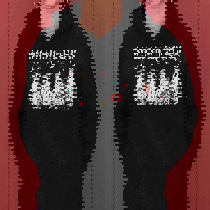 Boo Boo Crew Cute Ghost Nurses Halloween Scrub Top Women Hoodie Boo Boo Crew Cute Ghost Nurses Halloween Scrub Top Women Hoodie