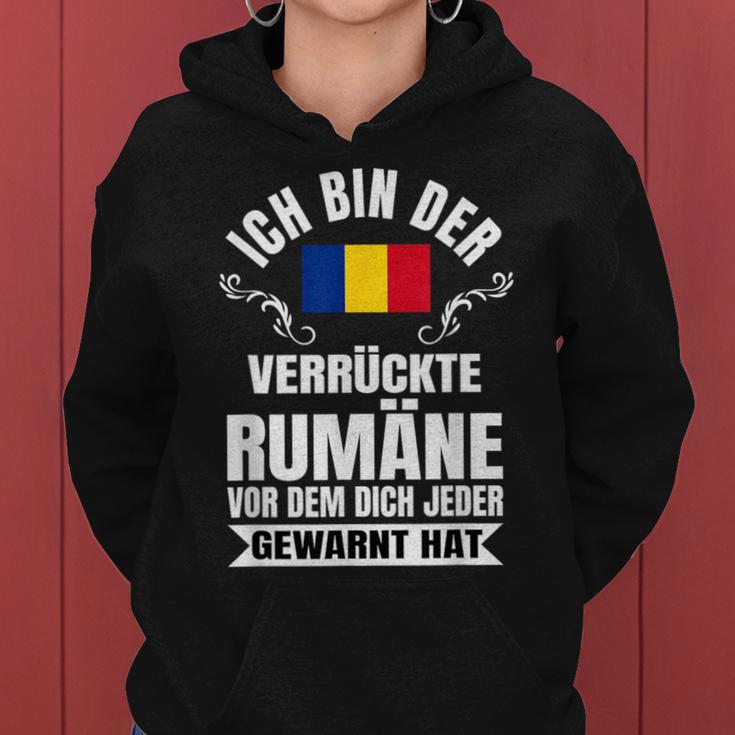 Crazy Romania Romanian Flag Kapuzenpullover für Damen