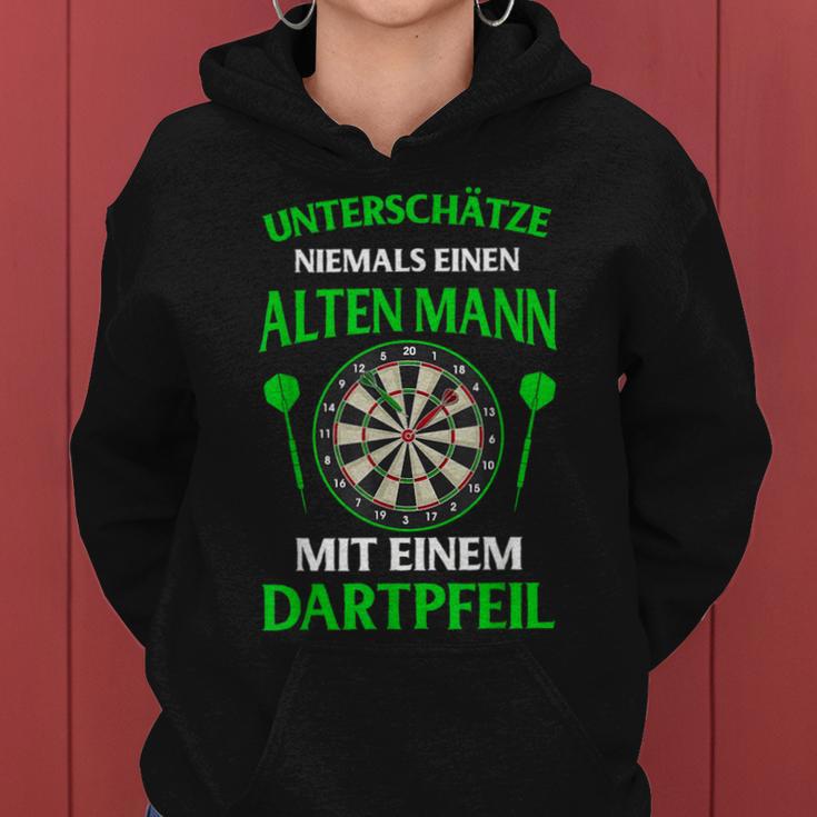 Dart Player Dartboard Retro Women's Dartboard Kapuzenpullover für Damen