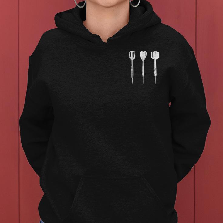 Darts Motif Women's Darts Darts Women Kapuzenpullover für Damen