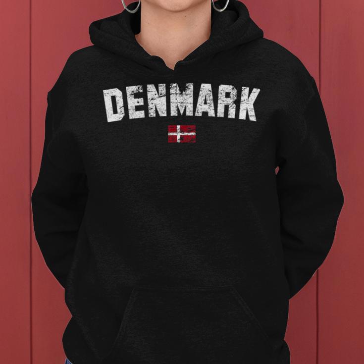 Denmark Flag Women's Children's College Denmark Kapuzenpullover für Damen