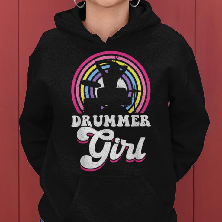 Drummer Girl Women's Kapuzenpullover für Damen