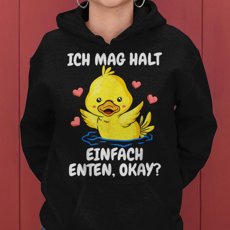 Duck Holder Ducks Kapuzenpullover für Damen