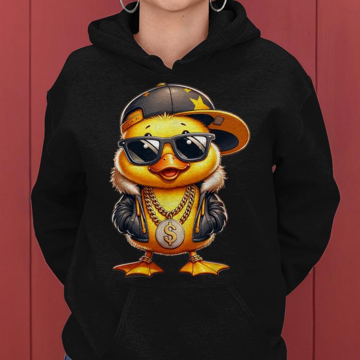 Duckling Rapper Cute Duckling Rapper Kapuzenpullover für Damen