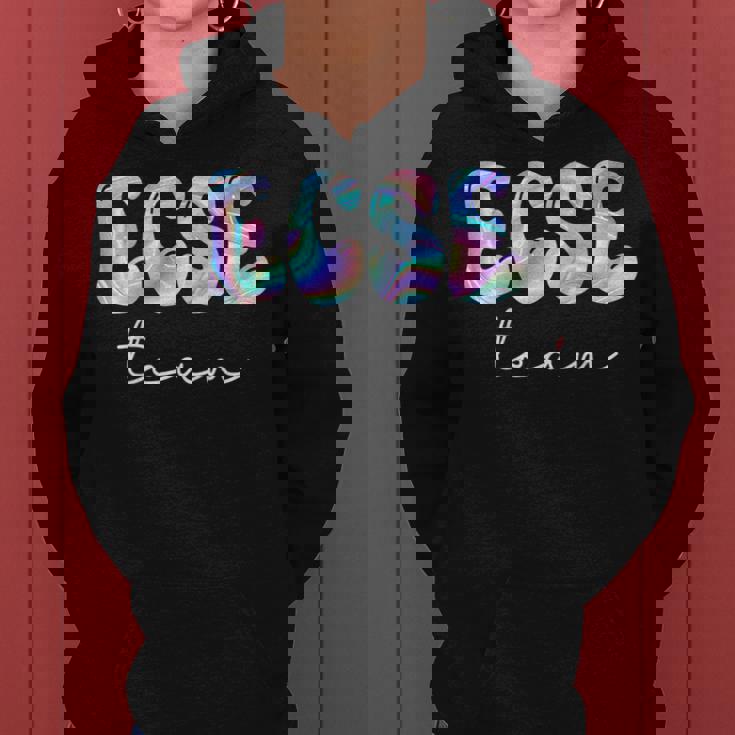 Ecse Team Groovy Back To School Cute Teachers Girl Women Hoodie
