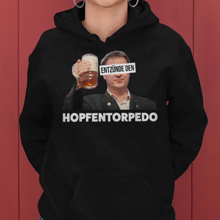 Entznde Den Hopfentorpedo Tornado Beer Kapuzenpullover für Damen