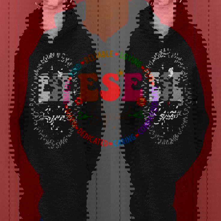 Ese Squad First Last Day Team Teacher Student Tribe Women Hoodie