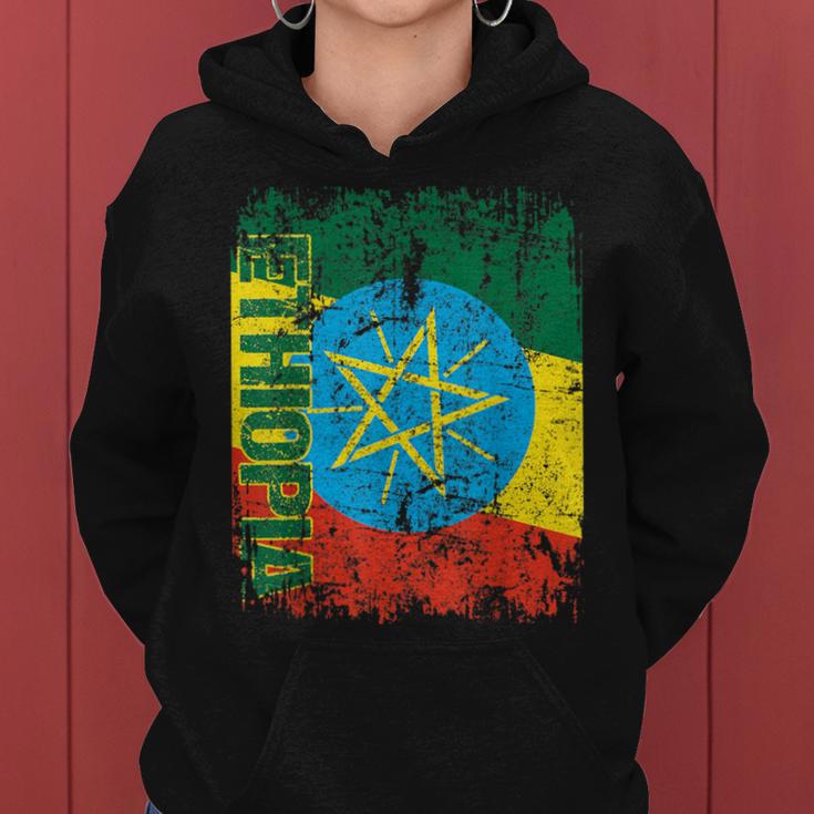 Ethiopia Flag Children Kapuzenpullover für Damen