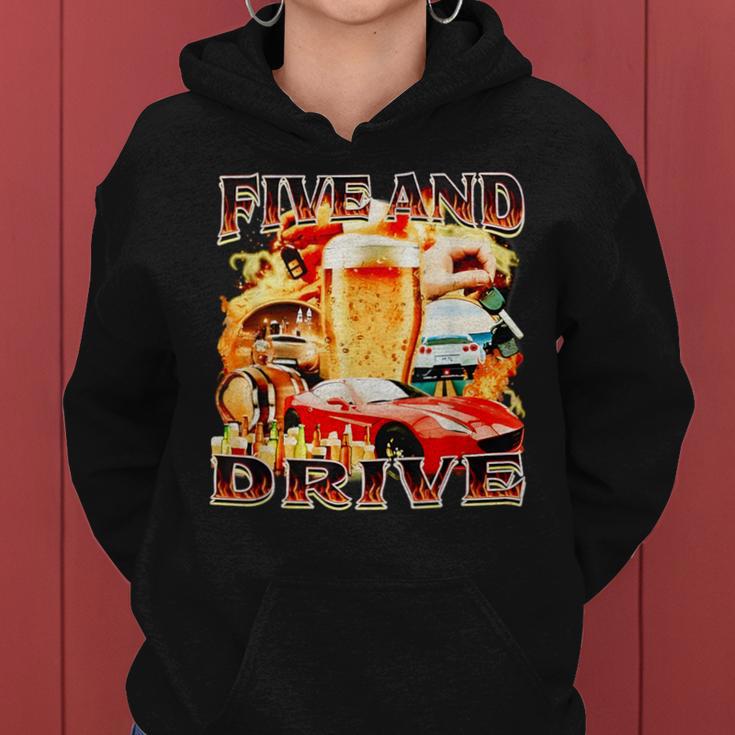 Five And Drive Car For Women Kapuzenpullover für Damen