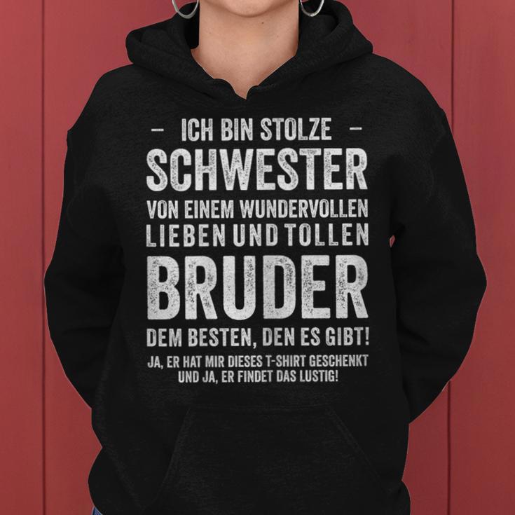 Birthday Ich Bin Stolze Schwester Bruder Kapuzenpullover für Damen