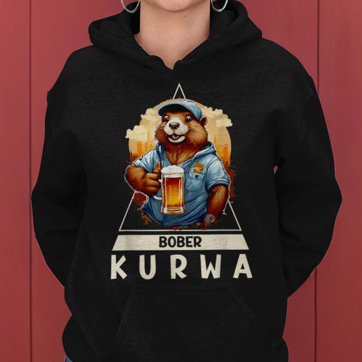 Bober Bóbr Kurwa Polish Beer Bober Kapuzenpullover für Damen