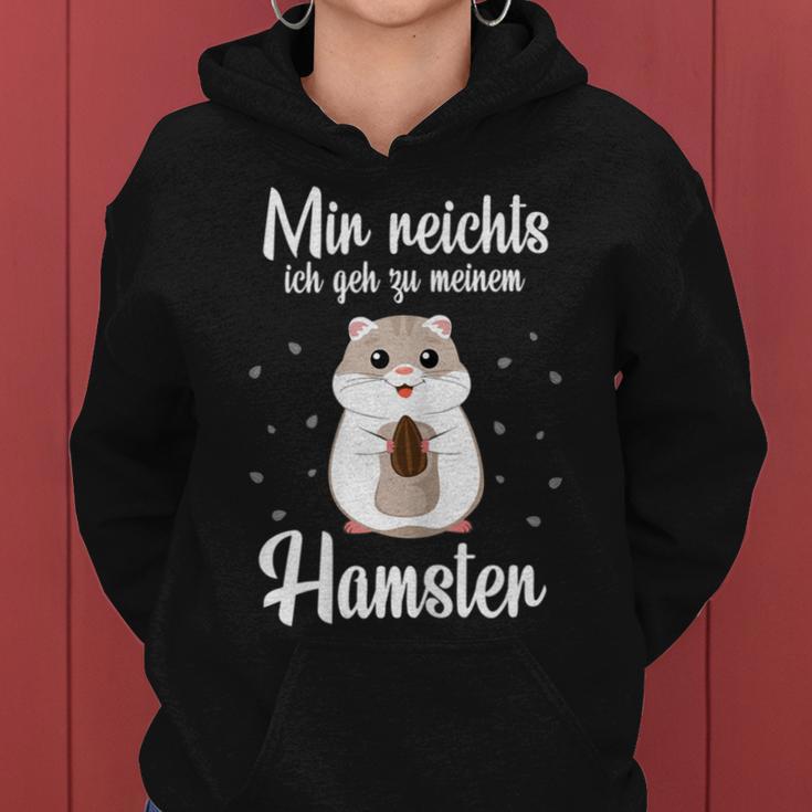 Hamster Mama Mir Reichts Ich Geh Zu Meinem Hamster Kapuzenpullover für Damen