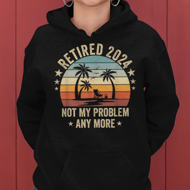 Retired 2024 Nicht Mein Problem Mehr Kapuzenpullover für Damen