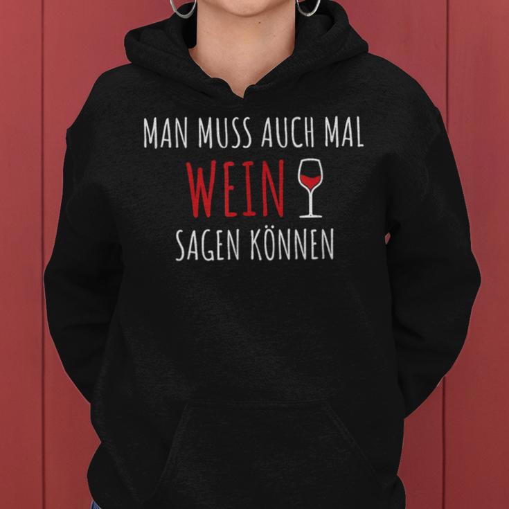 Wine Drinker Kapuzenpullover für Damen