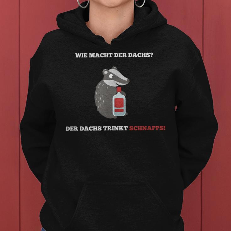 Witz Wie Macht Der Badger Slogan Malle Beer Alcohol Kapuzenpullover für Damen