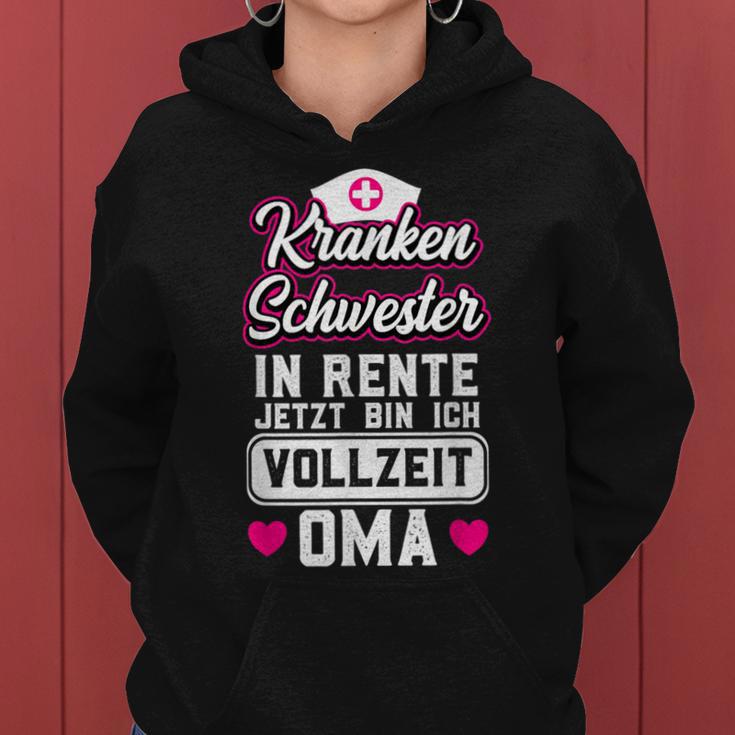 Grandma Retirement Pension Nurse Kapuzenpullover für Damen