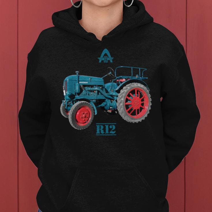 Hanomag R12 Trcker Ackermoped Kapuzenpullover für Damen