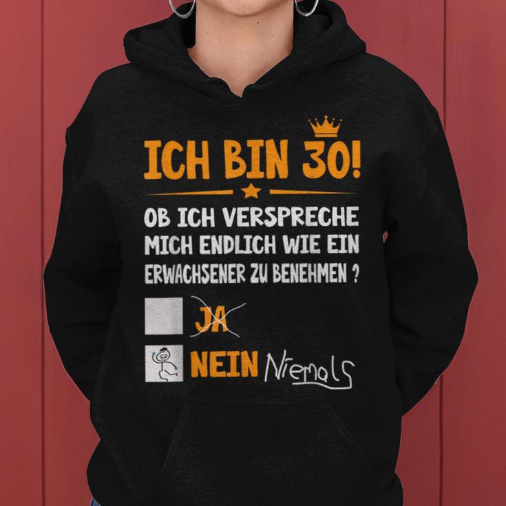 Ich Bin 30 Jahre Adult Birthday S Kapuzenpullover für Damen