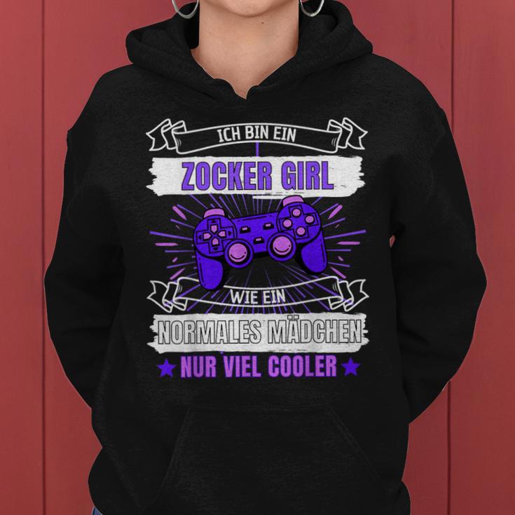 Ich Bin Ein Zocker Girl I'm A Gamer Kapuzenpullover für Damen