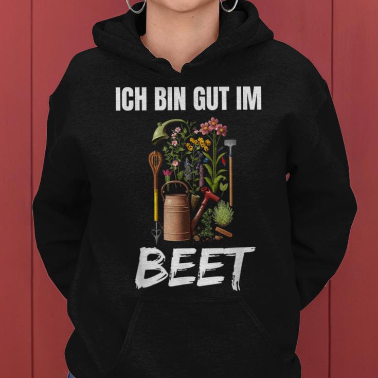 Ich Bin Gut Im Beet Word Game Gardener Garden Kapuzenpullover für Damen