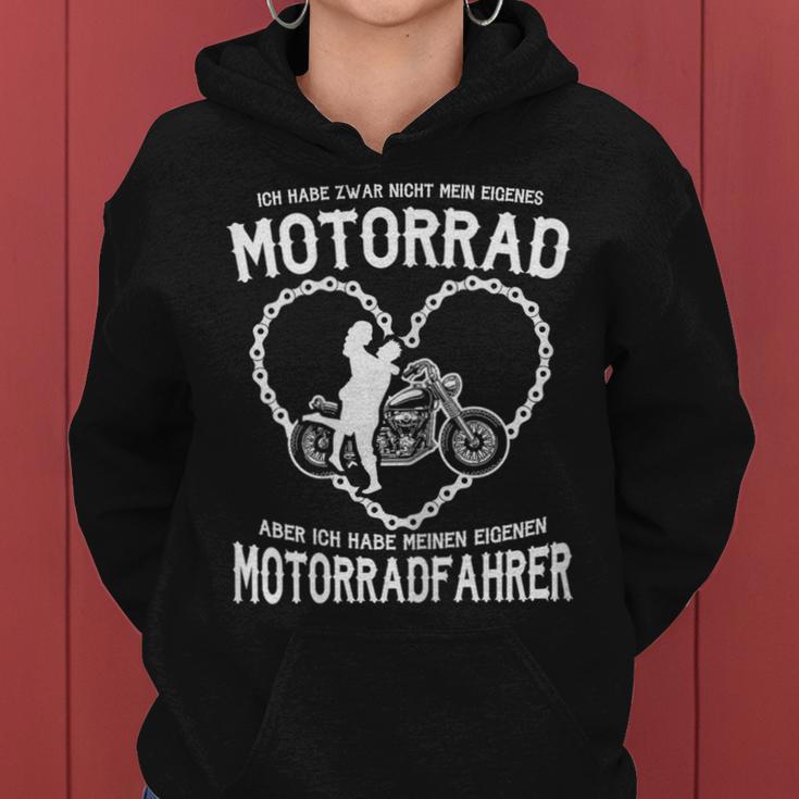 Ich Habe Zwar Nicht Mein Eigenes Motorrad Bikerin Women's Kapuzenpullover für Damen