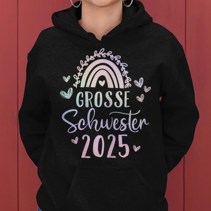 Ich Werde Große Schwester 2025 Rainbow Unicorn Girls' Kapuzenpullover für Damen