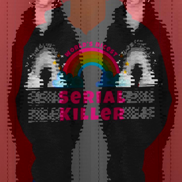 Il Serial Killer Più Bello Del Mondo Sarcastic Retro Serial Killer Felpa con cappuccio da donna